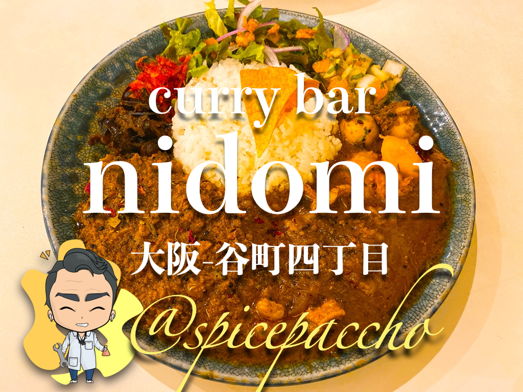 Curry Bar Nidomi 大阪 谷町四丁目 大阪最強スリランカ風スパイスカレー 混盛の衝撃 スパイスパッチョ