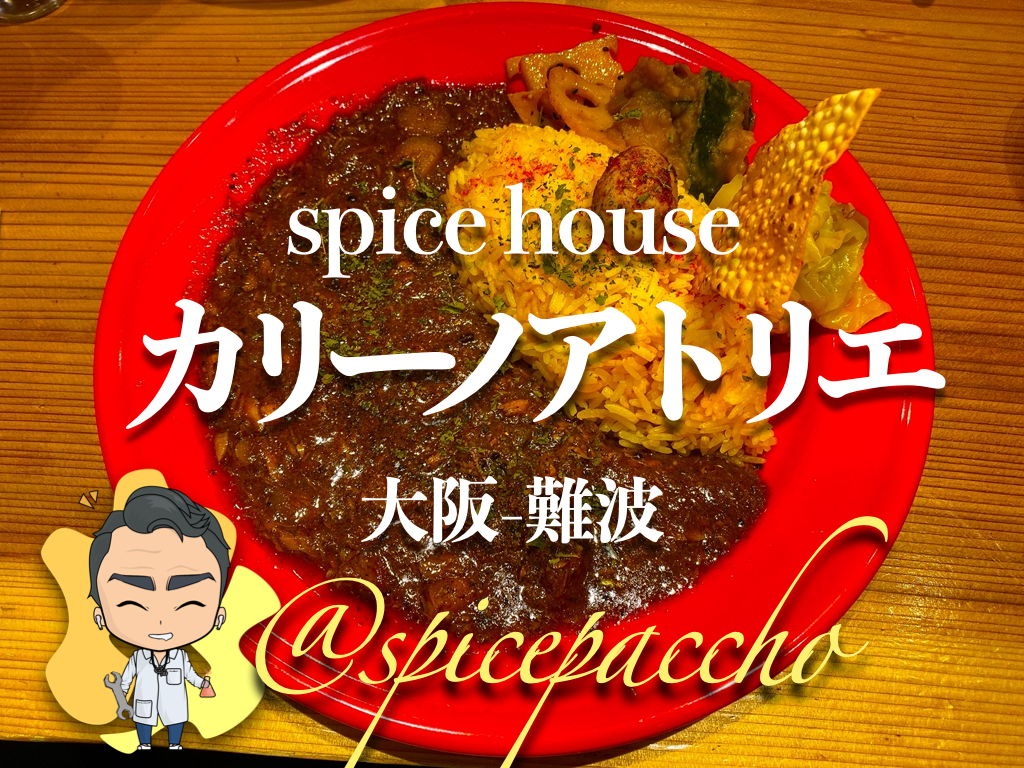 Spice House カリーノアトリエ 大阪 難波 難波駅から激チカ お酒が飲みたくなる スパイスカレー と スナックふみこ スパイスパッチョ